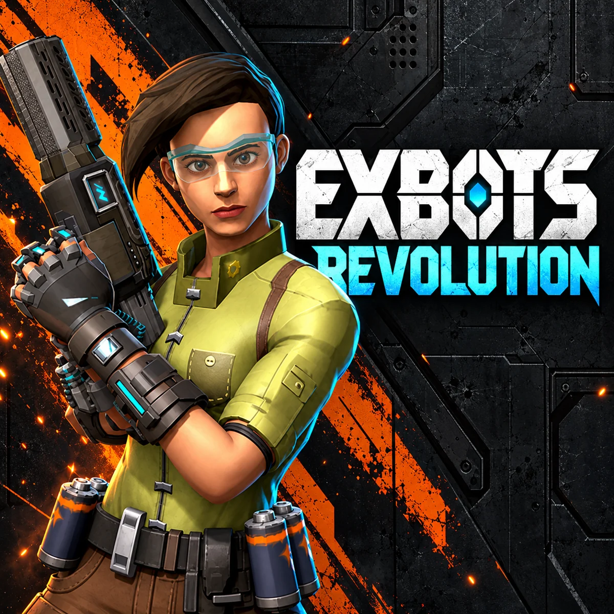 Akira, the protagonist of Exbots Revolution