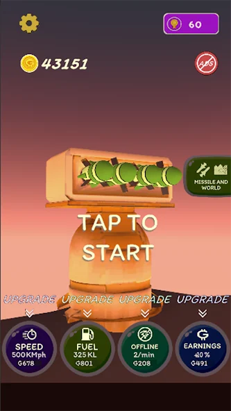 Missile Balloon official missile flight screenshot